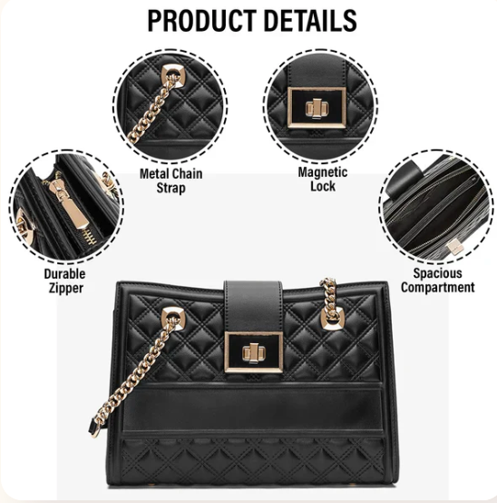 Diamond chain shoulder bag (BUY 1 GET 1 FREE)